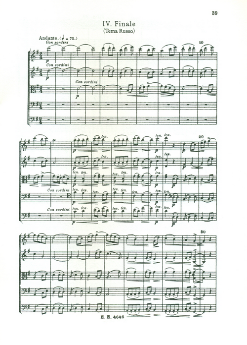 samerhatoum score sample serenade 4th movement original